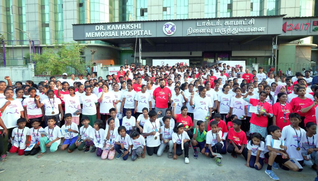 MARATHON FOR CANCER AWARENESS BY DR. KAMAKSHI MEMORIAL HOSPITALS