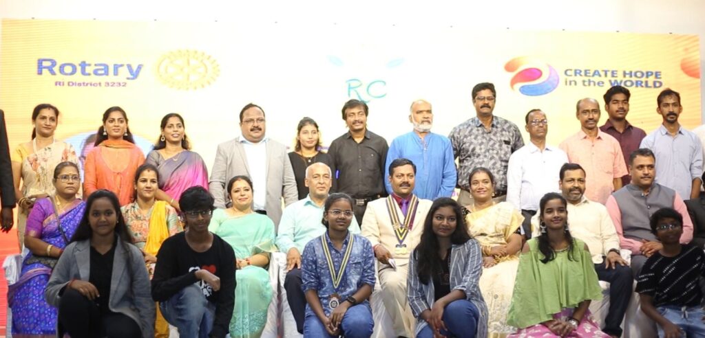 The president ,secretary & board members of Rotary Club of Chennai Posh Installation ceremony