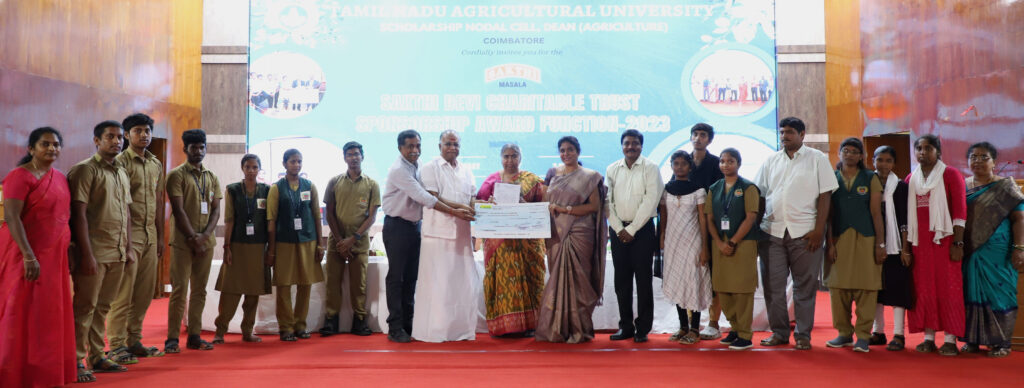Sakthi Masala’s Charity Extends Scholarships to Physically-Challenged Students Pursuing Agricultural Science 