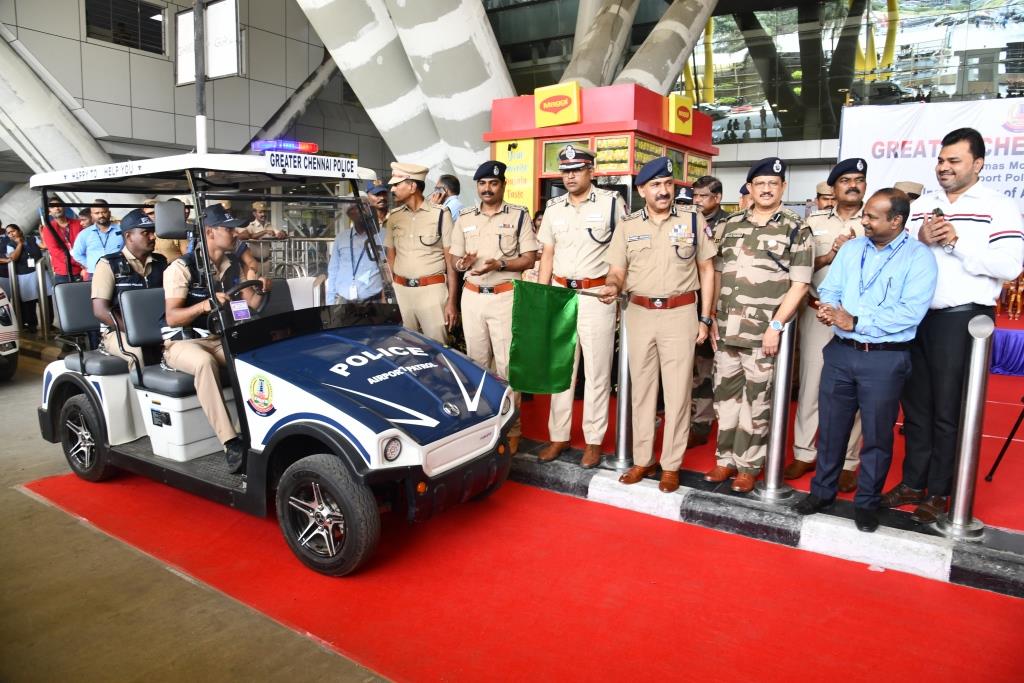 Commissioner of Police Flagged off “Airport Police – Patrol” at the Airport in Chennai.