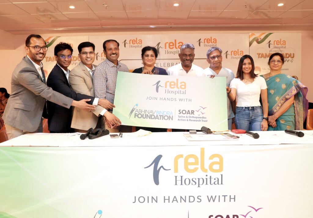 Rela Hospital Joins Hands with Abhinav Bindra Foundation and SOAR Trust to Provide Free Treatment for Athletes