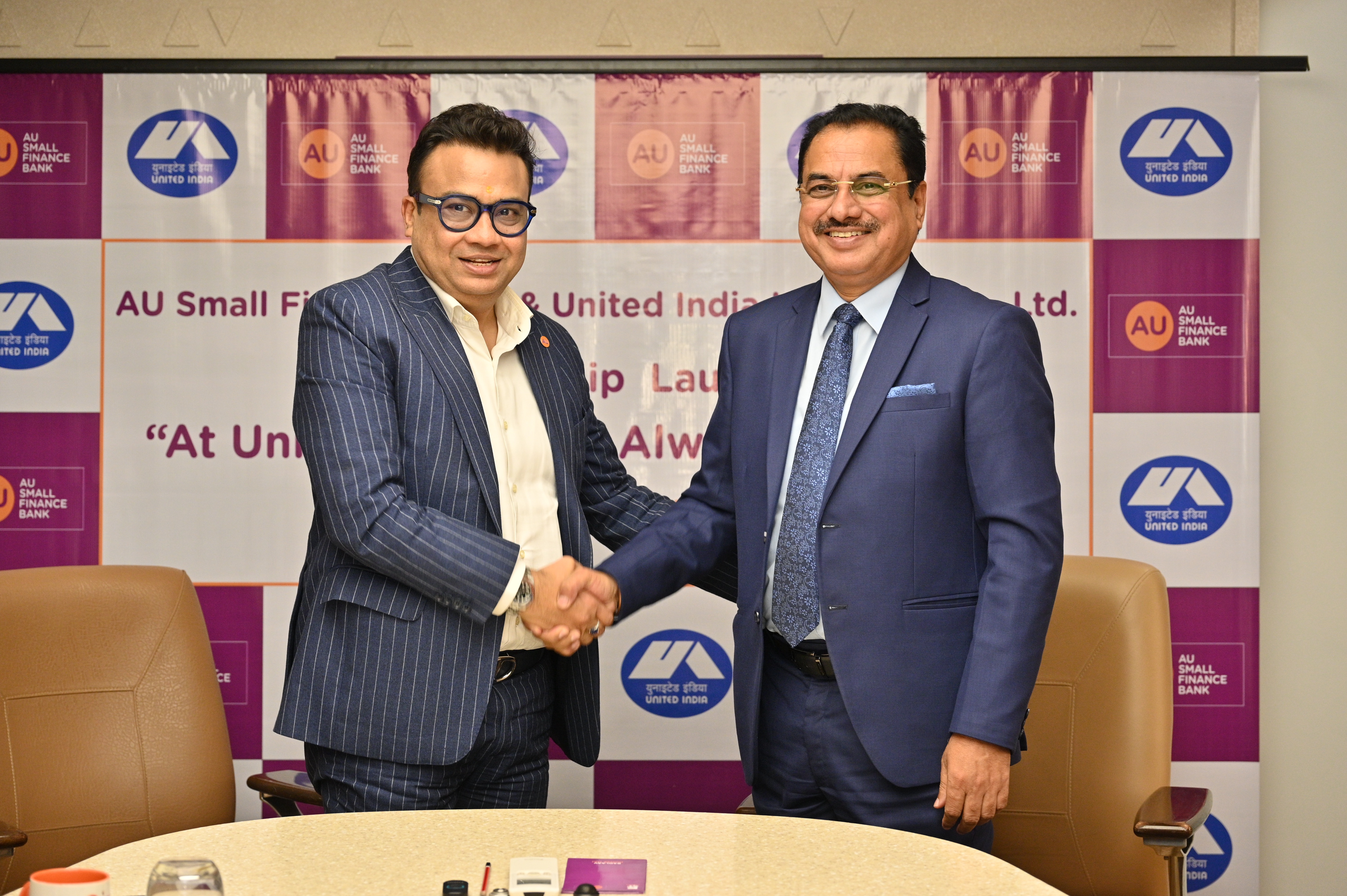 AU Small Finance Bank enters into a strategic partnership with United India Insurance