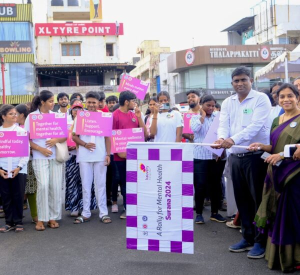 MSSW and Kauvery Hospital Organize Rally on World Mental Health DayEmphasizing Mental Health at the Workplace