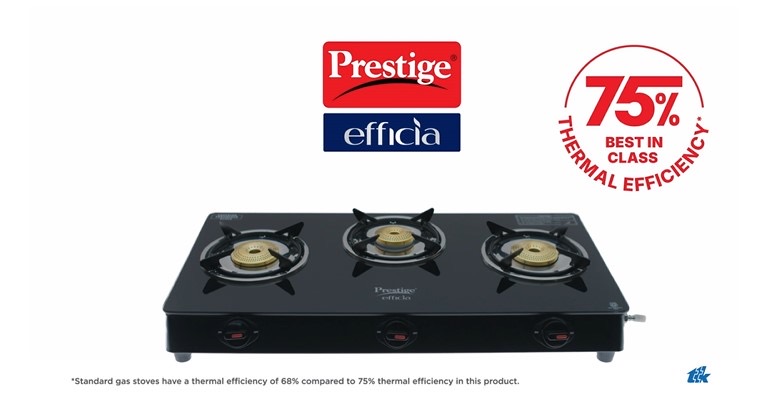 TTK Prestige Unveils Efficia Gas Stove, Redefining Cooking Efficiency