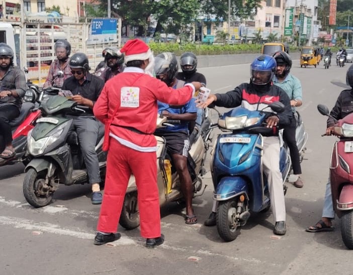 Successful Completion of the “STOP and WATCH” Road Safety Awareness Campaign by VS Hospitals and Chennai Traffic Police