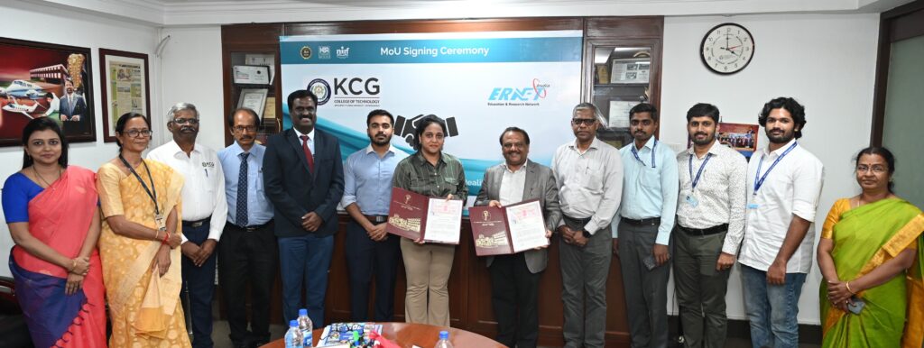 KCG Tech and ERNET India (MeitY) Signs an MoU Promoting a Quantum Leap Towards Skilling in Smart Communications