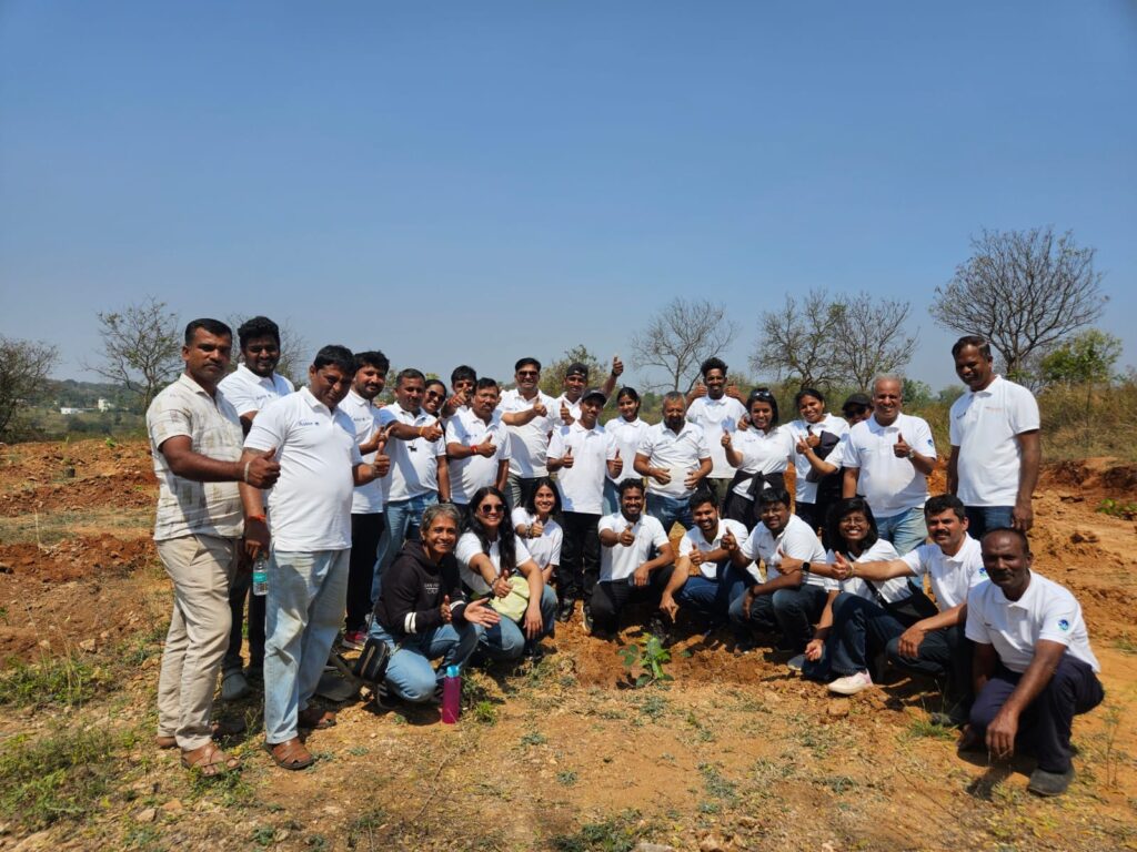 1000 Saplings planted at Kanakapura Road in Bengaluru