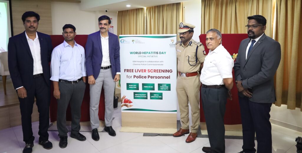 GEM Hospital announces Exclusive Free Liver Health Screening for Police Personnel to Mark ‘World Hepatitis Day’