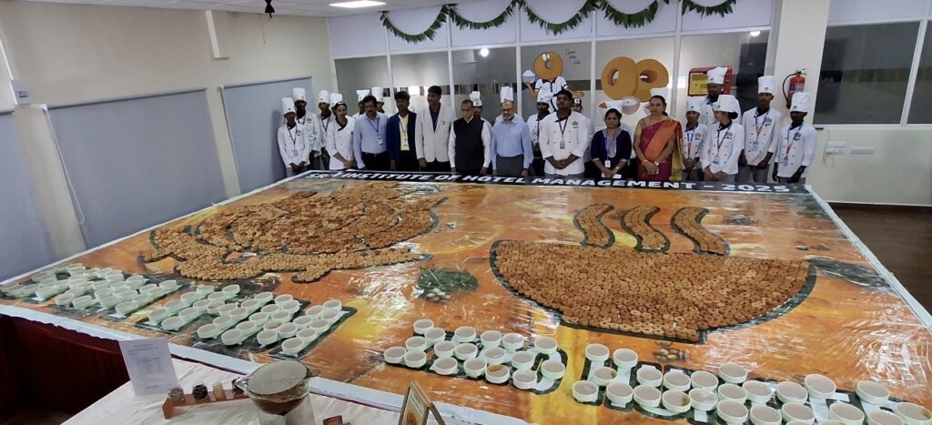 SRM Institute of Hotel Management Sets New World Record with 1993 Baked Methu Vada Sambhar Creations