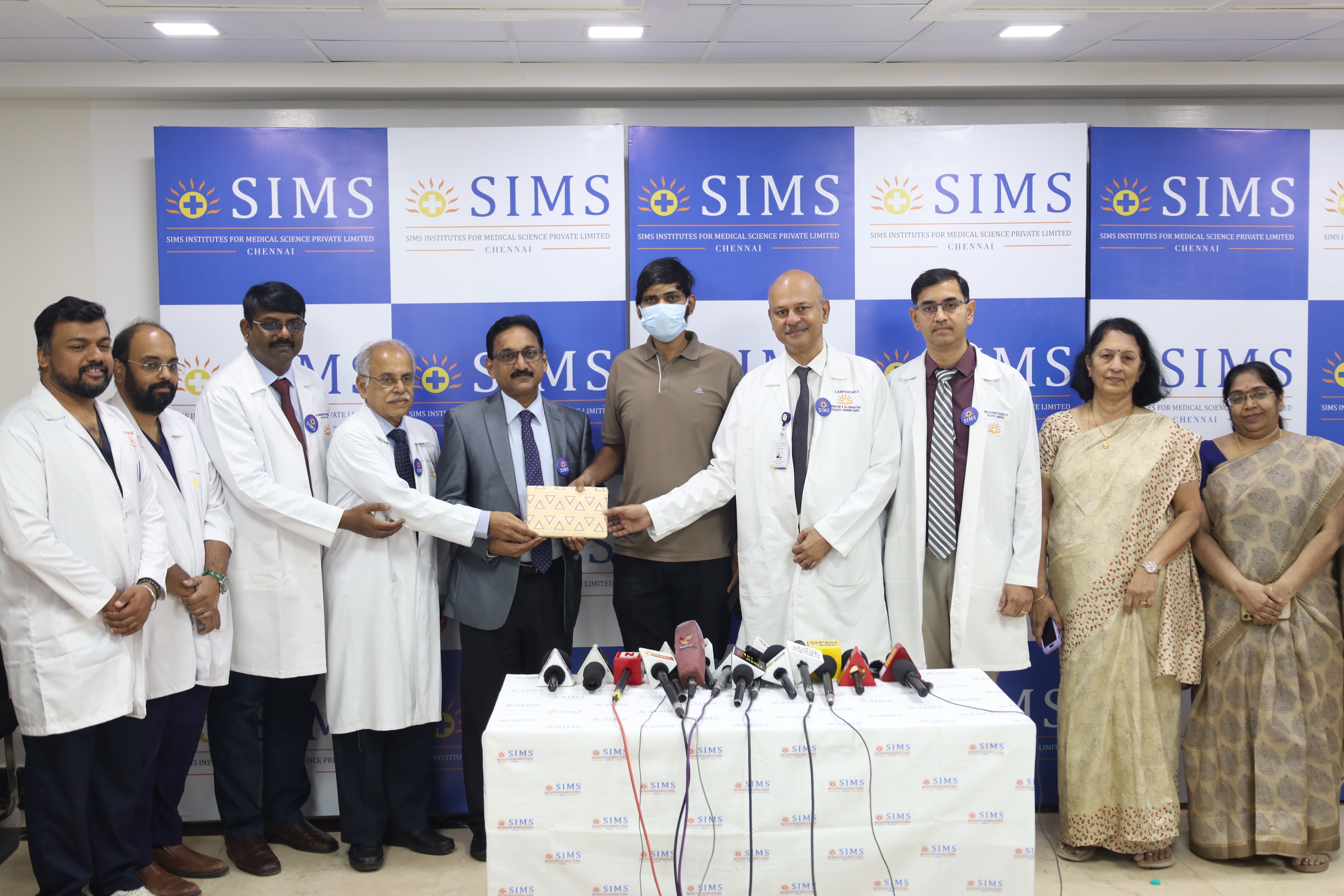 SIMS Hospital Successfully Treats a Rare Skin Tumour with Skull and Scalp Reconstruction
