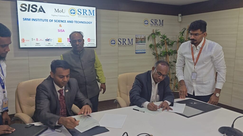 “India’s Shortfall of Skilled Professionals Threatens Digital Trust and National Security”: SRMIST-SISA MoU to Shape Next-Gen Workforce