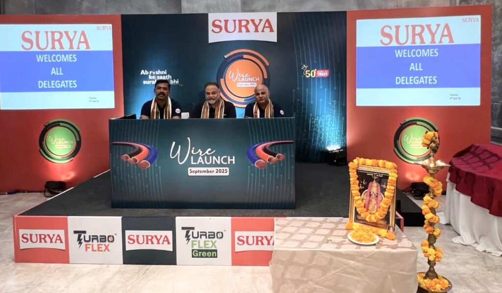 Surya Roshni Expands Footprint in South India with Launch of Turbo Flex Wires Range