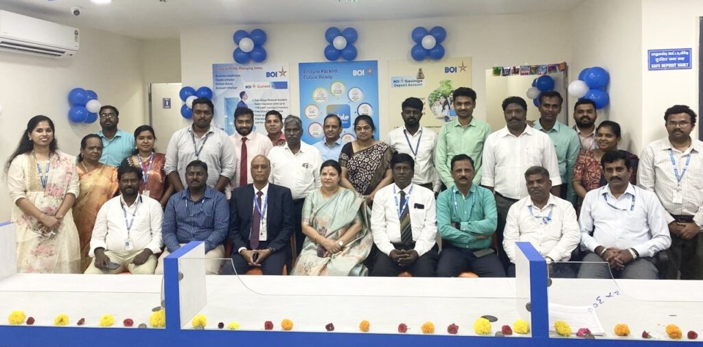 Bank of India Chennai Zone opens new branch at Siruseri