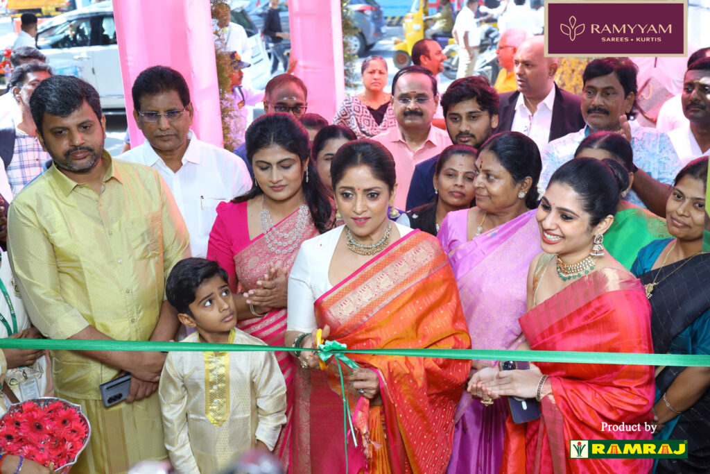 Actor Nadhiya Inaugurates Ramyyam Sarees and Unveils the Premium Subhaga Silks Collection at Ramraj Cotton’s T. Nagar Store