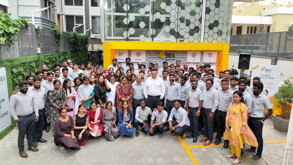DRA Homes Sets a New Benchmark in Real Estate Leadership with ₹125 Crore ESOP, Employee Incentives, and the “Pride Wall of Equality”