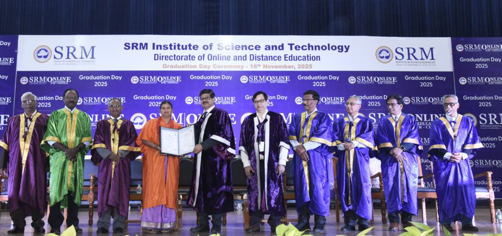 21st century SRMIST Vice Chancellor at Online & Distance Education Graduation Day 2025