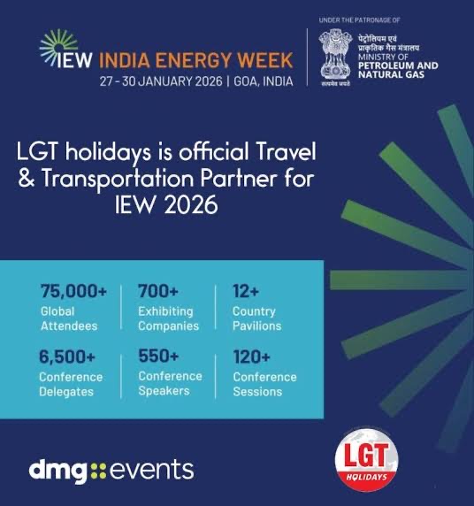 LGT Holidays Appointed Official Travel Partner for Indian Energy Week 2026