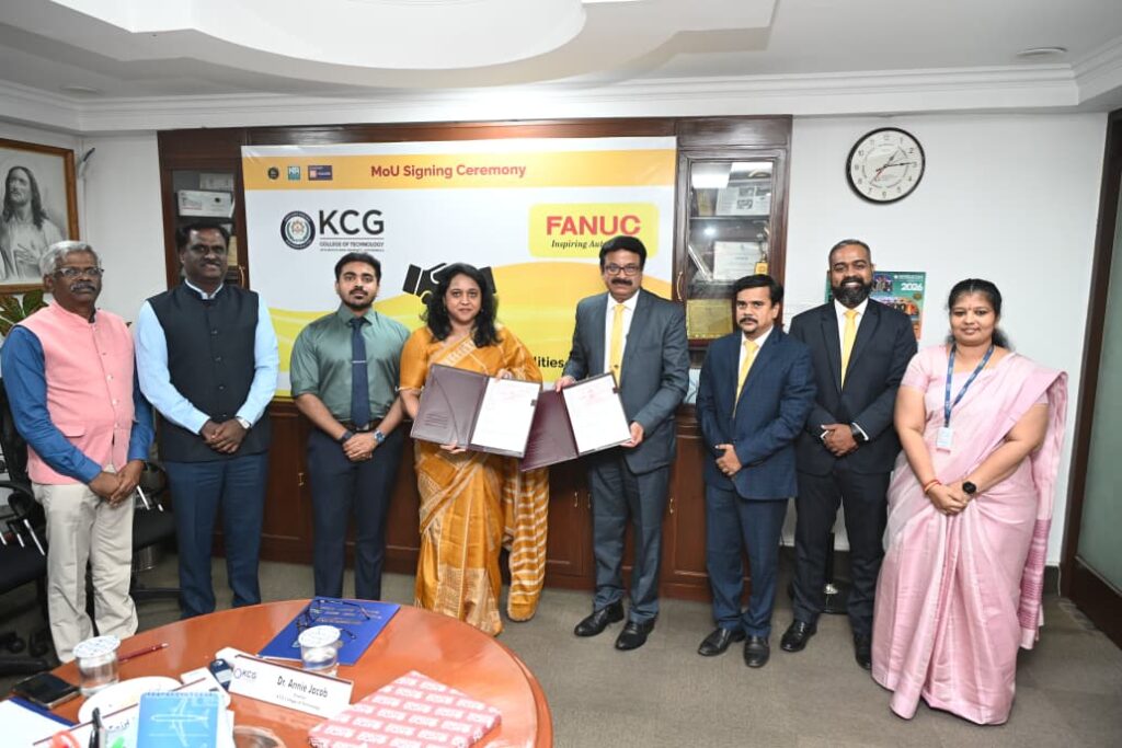 KCG College of Technology Partners with FANUC India to Introduce Industrial Robotics Training