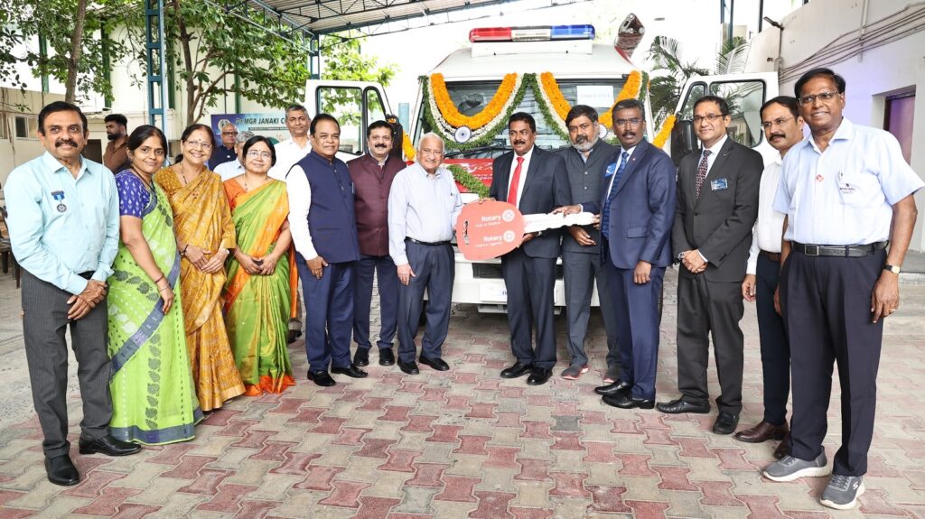 Rotary Delivers Life on Wheels: ₹35 Lakh Blood Donation Van Gifted to Chennai