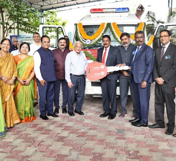 Rotary Delivers Life on Wheels: ₹35 Lakh Blood Donation Van Gifted to Chennai