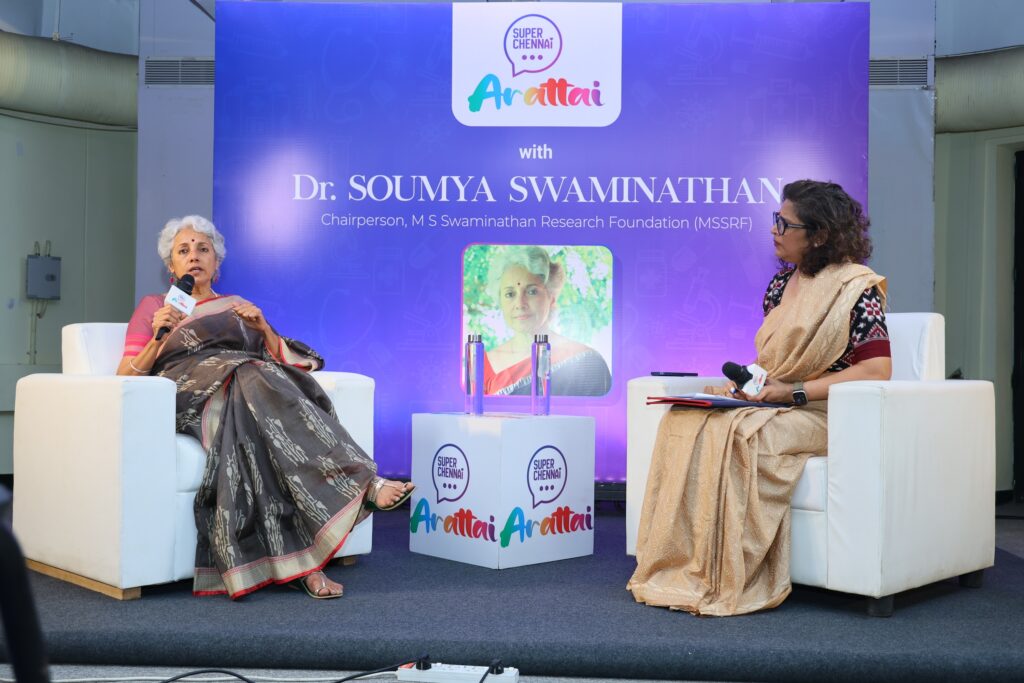“Nutrition is the Best Vaccine” Super Chennai Honours Icon of the Month Dr. Soumya Swaminathan