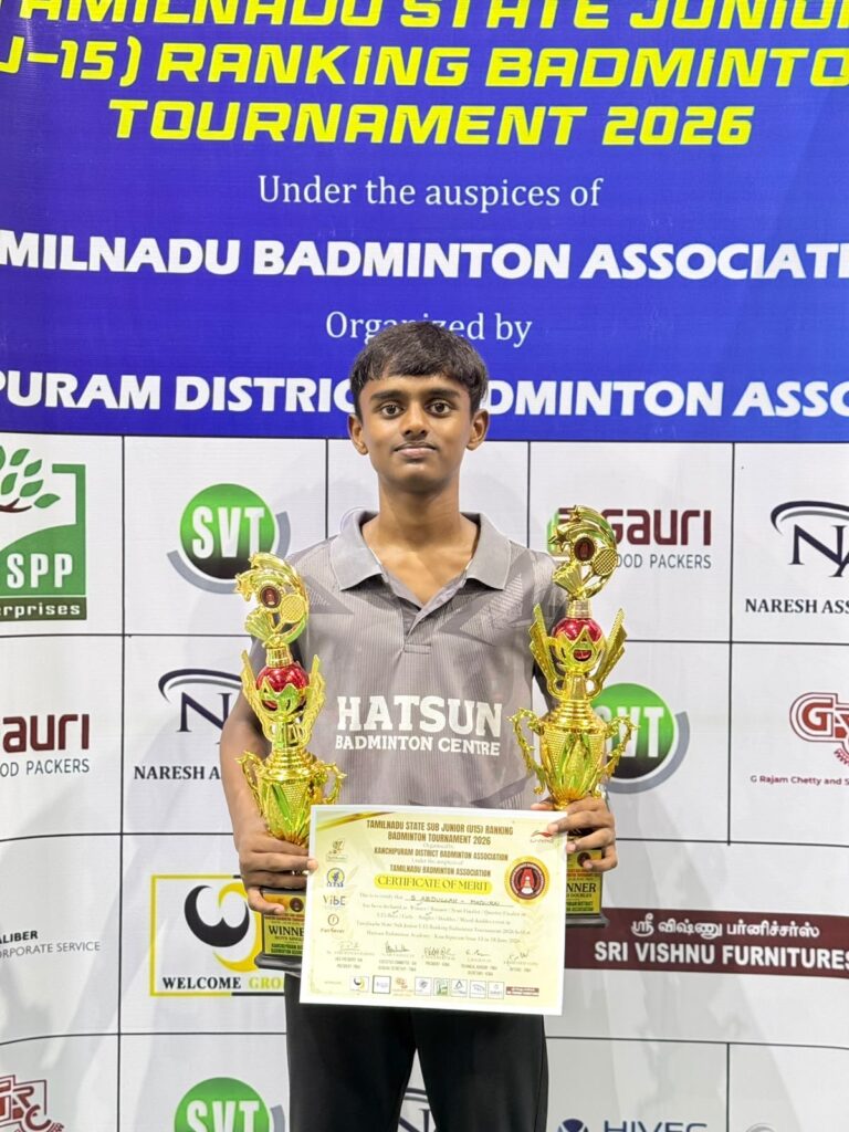 Hatsun Badminton Centre Budding Talents Continue to Raise the Bar across State Badminton Ranking Tournaments in Tamilnadu and Kerala