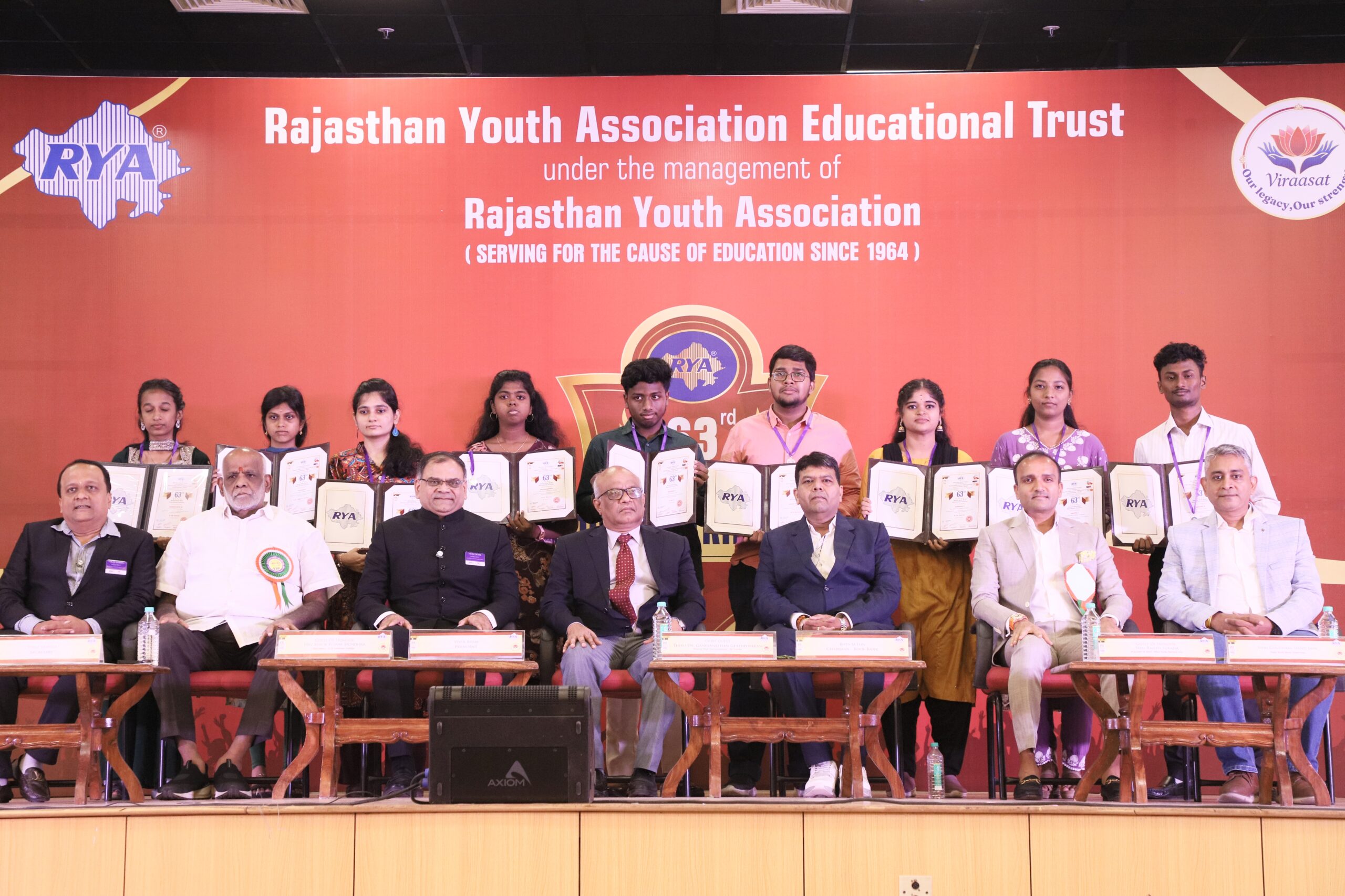 Rajasthan Youth Association Marks 63rd Annual Book Distribution Function, Extending Educational Support to Over 8,000 Students Annually