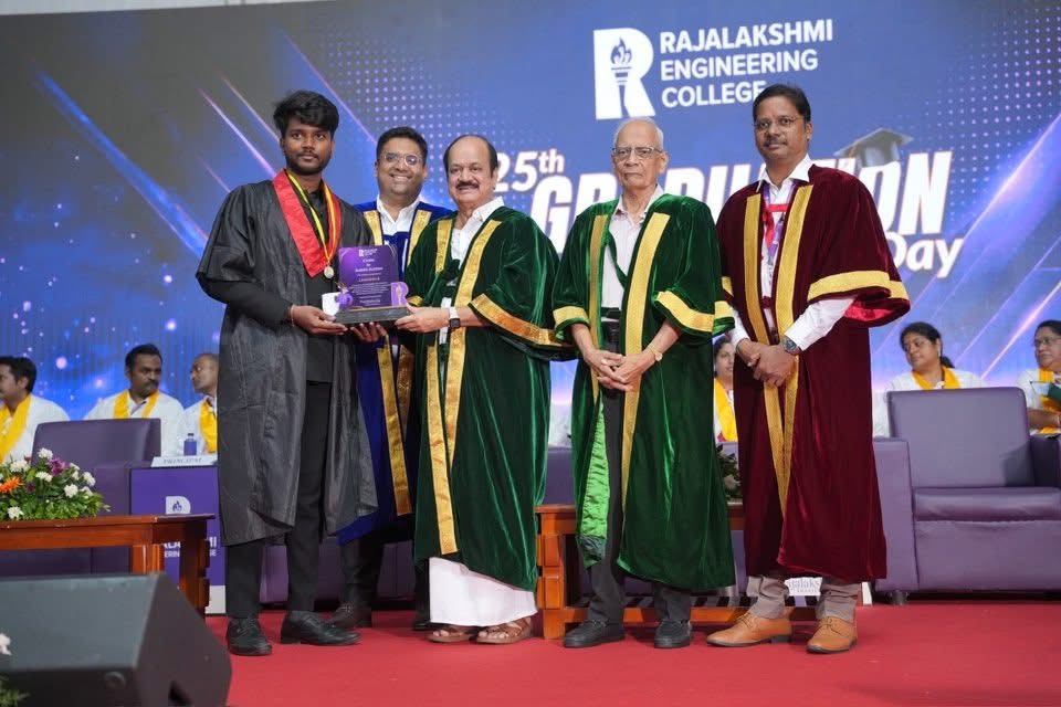 Rajalakshmi Engineering College Celebrates 25th Graduation Day; 1,968 Students Receive Degrees