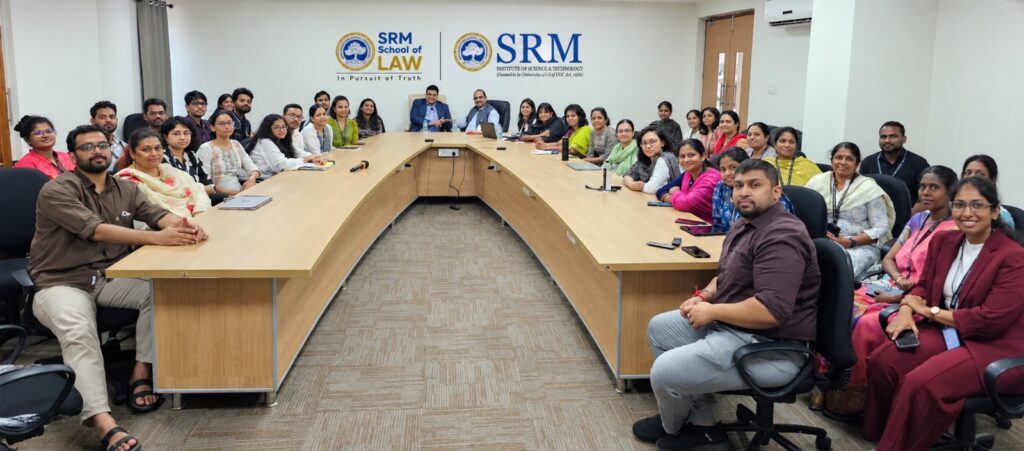 SRM School of Law, Chennai Hosts a Distinguished Public Lecture on “Sustainability, Law and Human Rights”