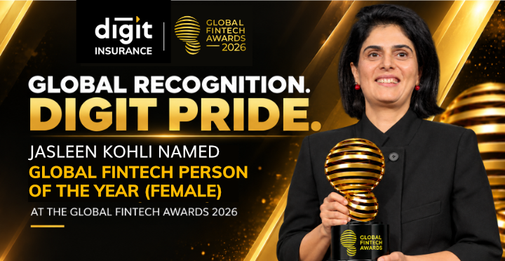 Digit Insurance’s MD & CEO Jasleen Kohli named Global Fintech Person of the Year – Female at the Global Fintech Awards 2026