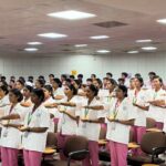 SRM College of Nursing Holds Lamp Lighting Ceremony for 35th Batch of B.Sc. Nursing