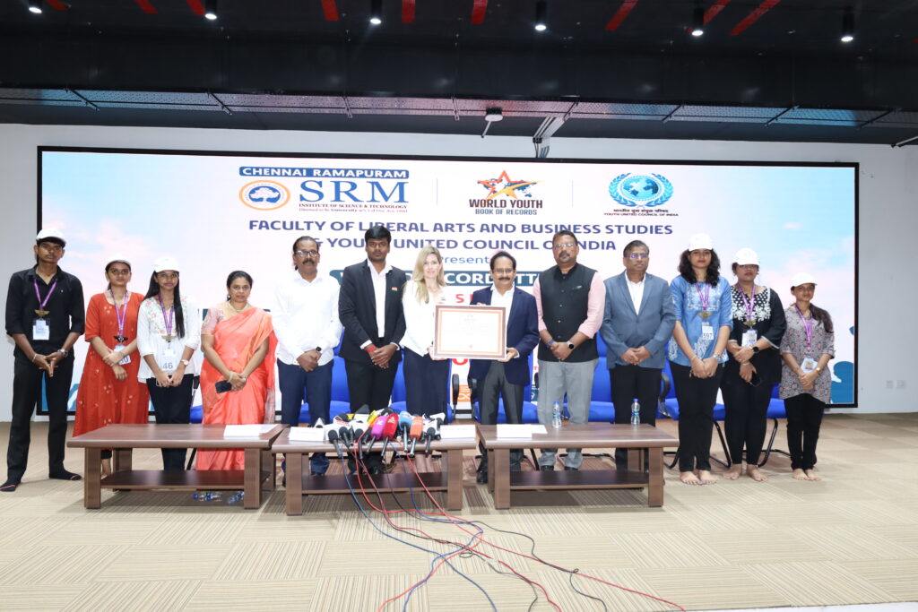 SRM Ramapuram Makes a World Record Attempt to Promote Sustainable Fashion and Textile Upcycling